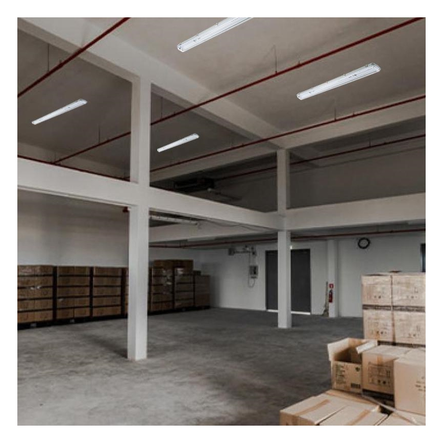 Fluorescerende arbejdslampe T8 2xG13/18W/230V IP65 126 cm