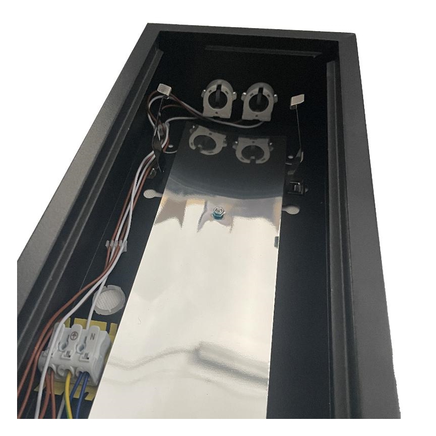 Fluorescerende lampe T8 2xG13/18W/230V 120 cm sort