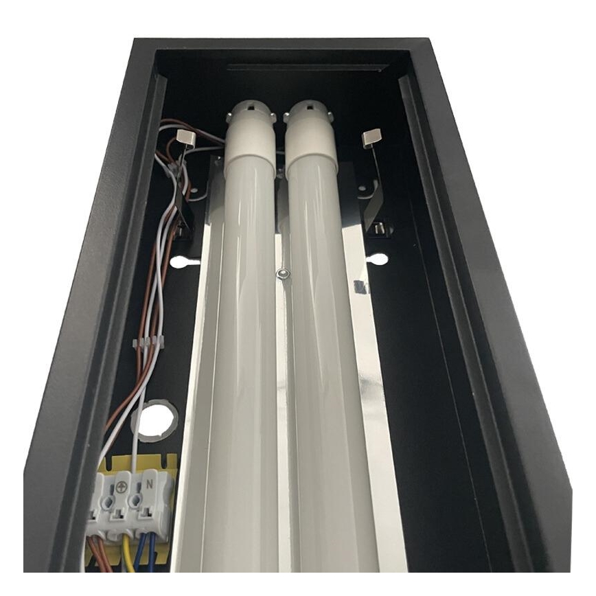 Fluorescerende lampe T8 2xG13/18W/230V 120 cm sort
