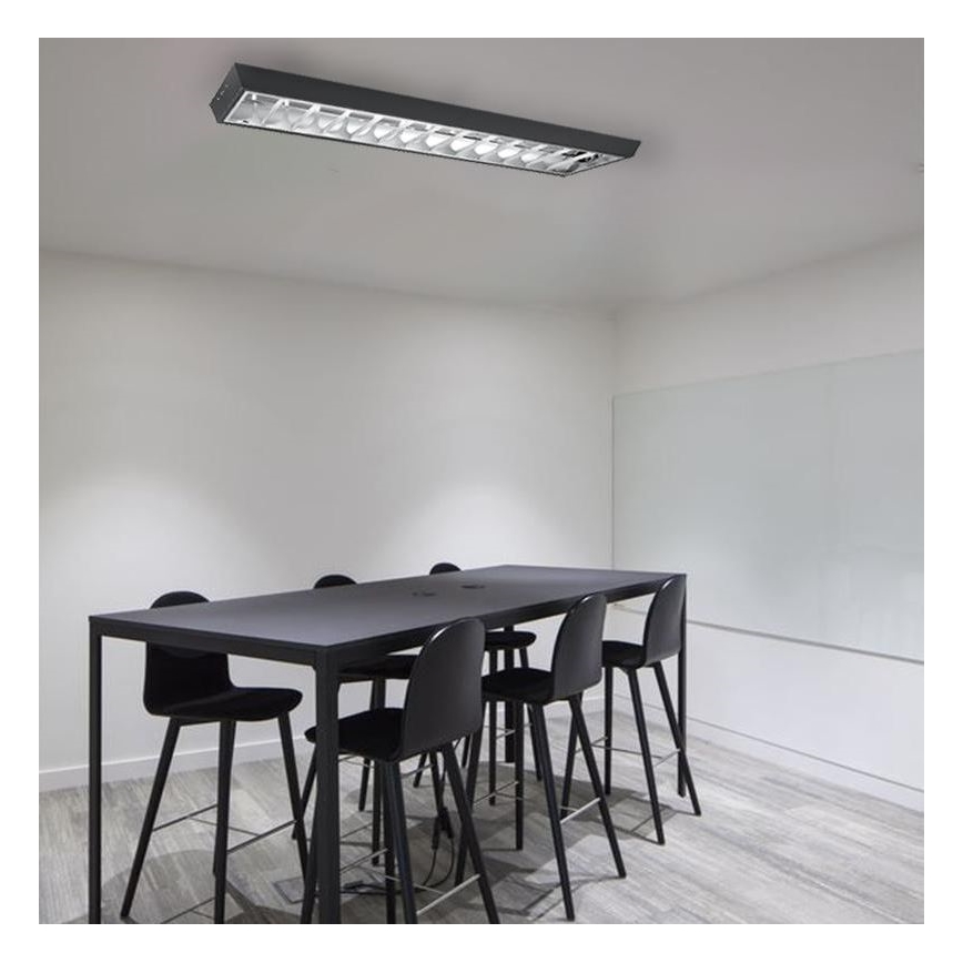 Fluorescerende lampe T8 2xG13/18W/230V 120 cm sort