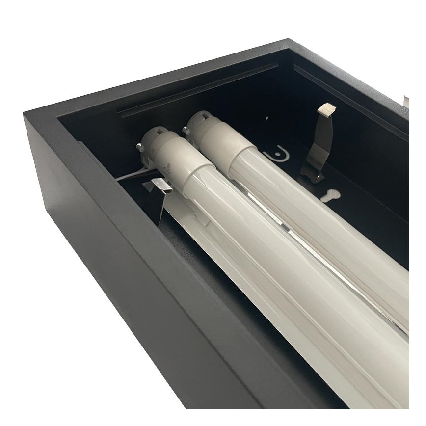 Fluorescerende lampe T8 2xG13/18W/230V 120 cm sort