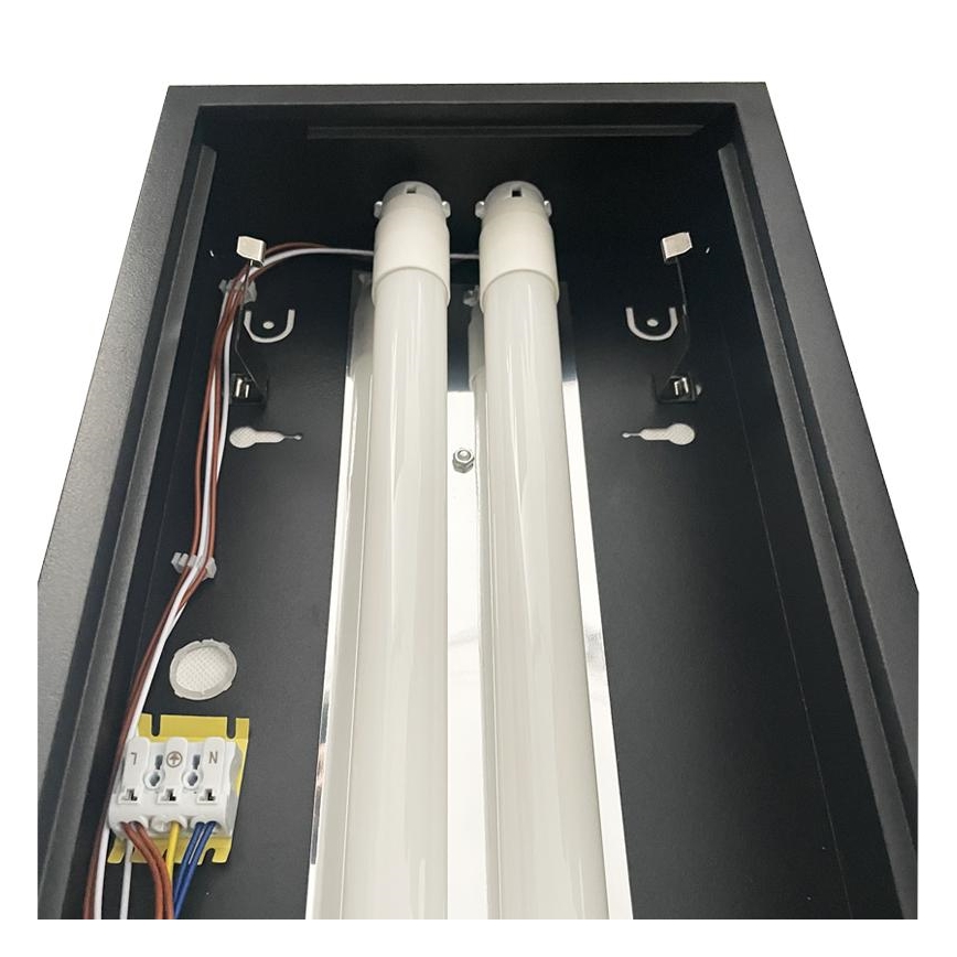 Fluorescerende lampe T8 2xG13/18W/230V 120 cm sort
