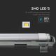 Fluorescerende LED arbejdslampe T8 2xG13/10W/230V 6400K 60 cm IP65