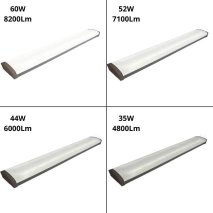 Fluorescerende LED lampe dæmpbar LED/35W/44W/52W/60W/230V 4000K 120 cm