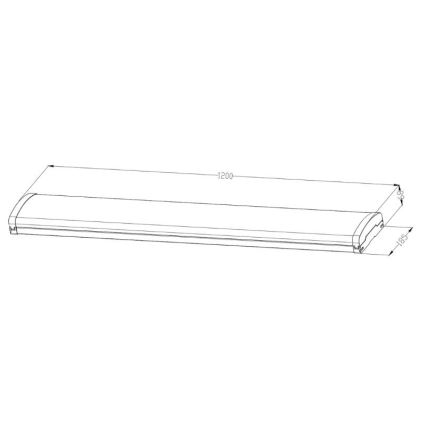 Fluorescerende LED lampe dæmpbar LED/35W/44W/52W/60W/230V 4000K 120 cm