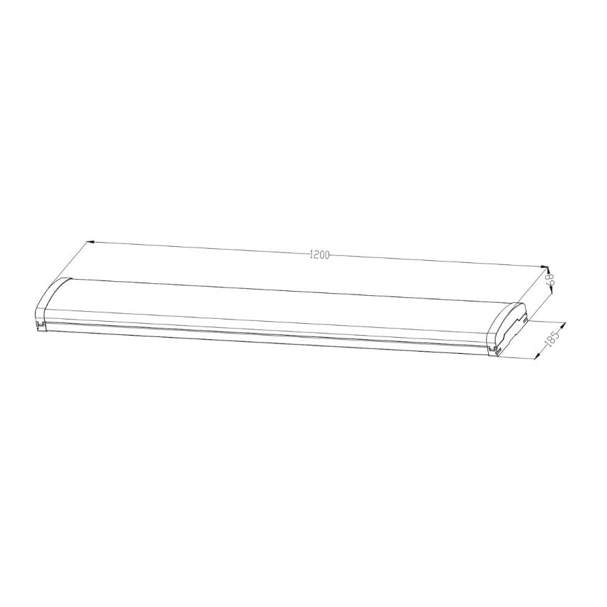Fluorescerende LED lampe dæmpbar LED/35W/44W/52W/60W/230V 4000K 120 cm