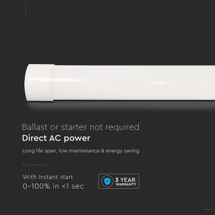 Fluorescerende LED lampe LED/20W/230V 6500K 60 cm hvid