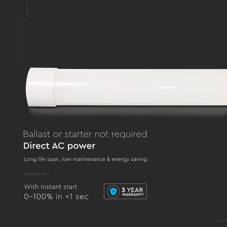 Fluorescerende LED lampe LED/20W/230V 6500K 60 cm hvid