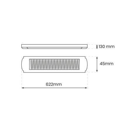 Fluorescerende lys 1xG13/18W/230V