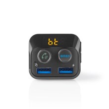 FM bilsender Bluetooth / MP3 / 2xUSB