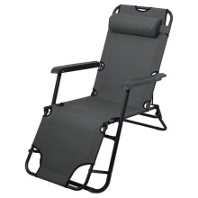 Foldable lounger antracit