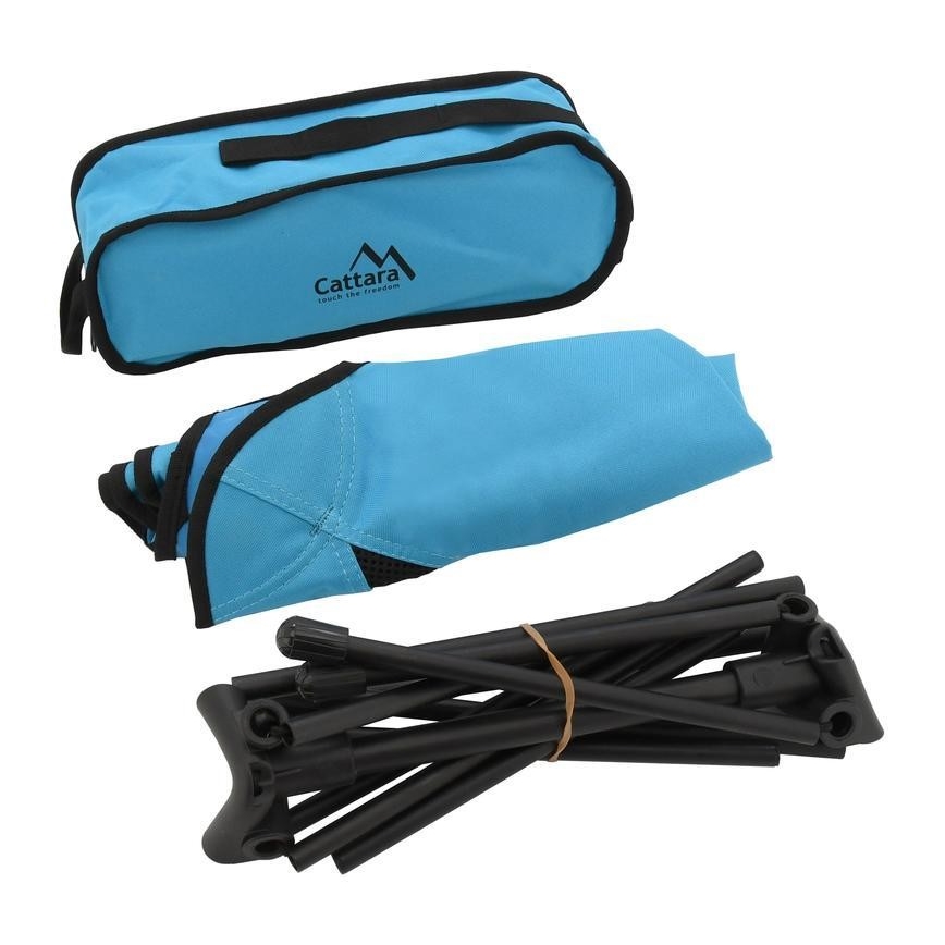 Foldbar campingstol blå 63 cm
