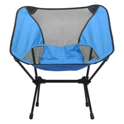 Foldbar campingstol blå 63 cm