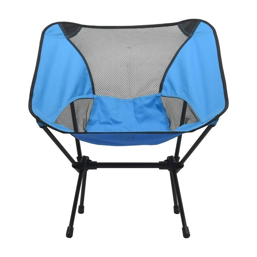 Foldbar campingstol blå 63 cm