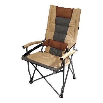 Foldbar campingstol brun