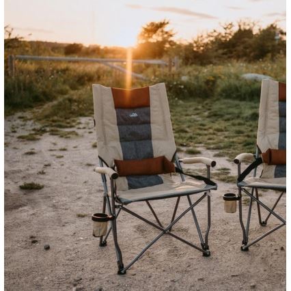 Foldbar campingstol brun