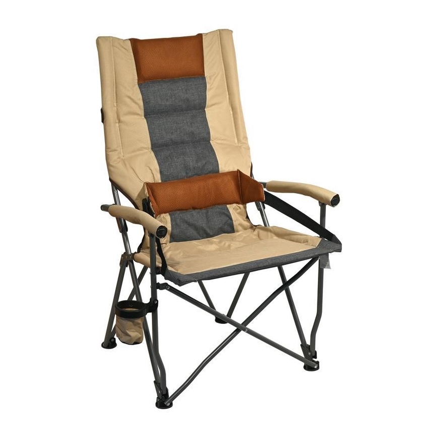Foldbar campingstol brun