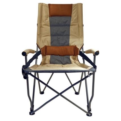 Foldbar campingstol brun