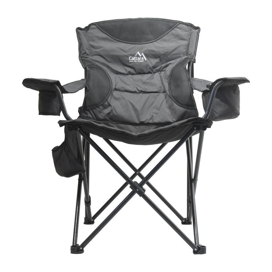 Foldbar campingstol grå