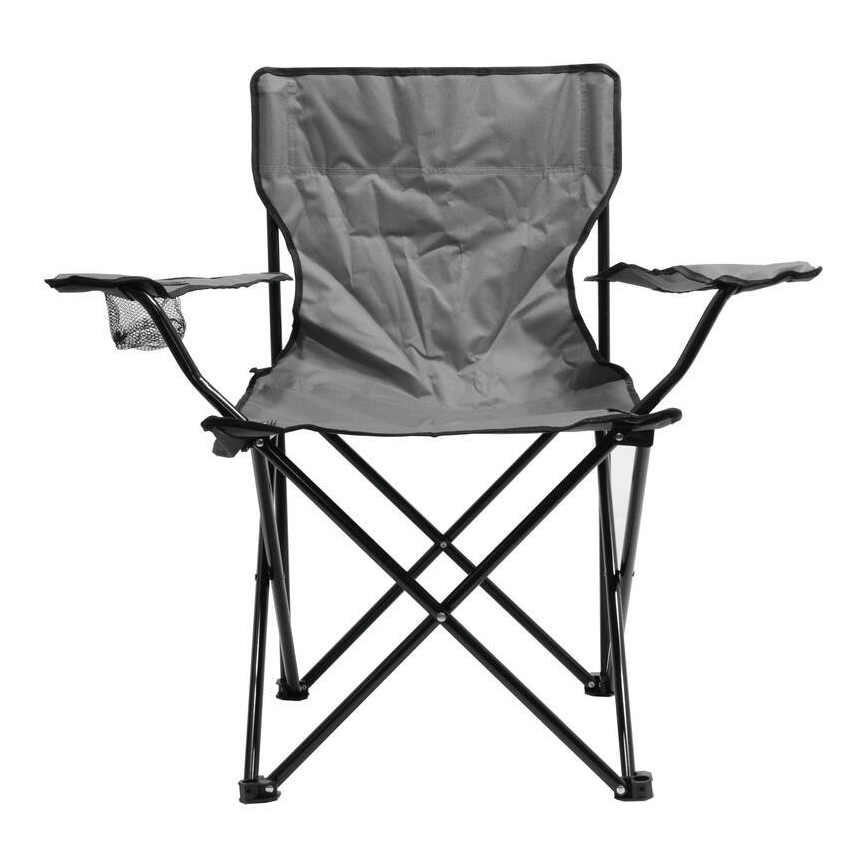 Foldbar campingstol grå