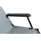 Foldbar campingstol grå/sort