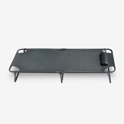 Foldbar campingstol med madras grå