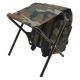 Foldbar campingstol med rygsæk camouflage