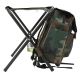 Foldbar campingstol med rygsæk camouflage