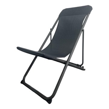 Foldbar campingstol sort