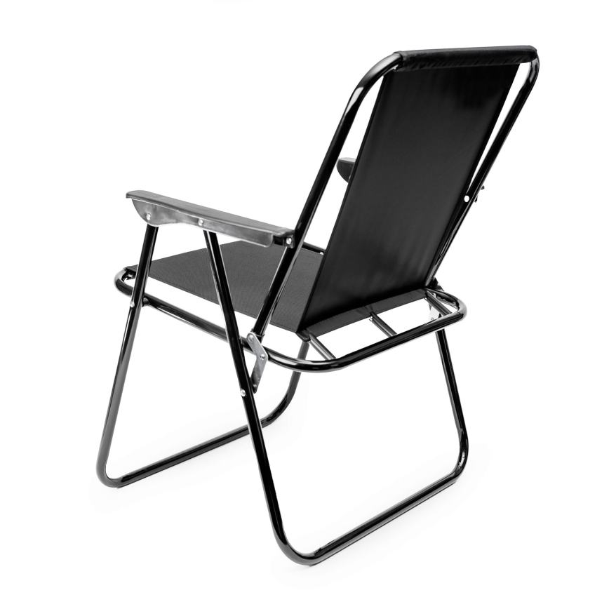 Foldbar campingstol sort