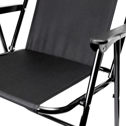 Foldbar campingstol sort
