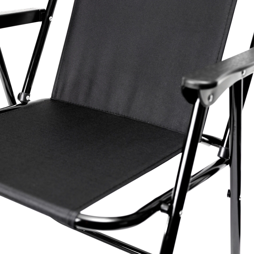 Foldbar campingstol sort