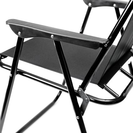 Foldbar campingstol sort