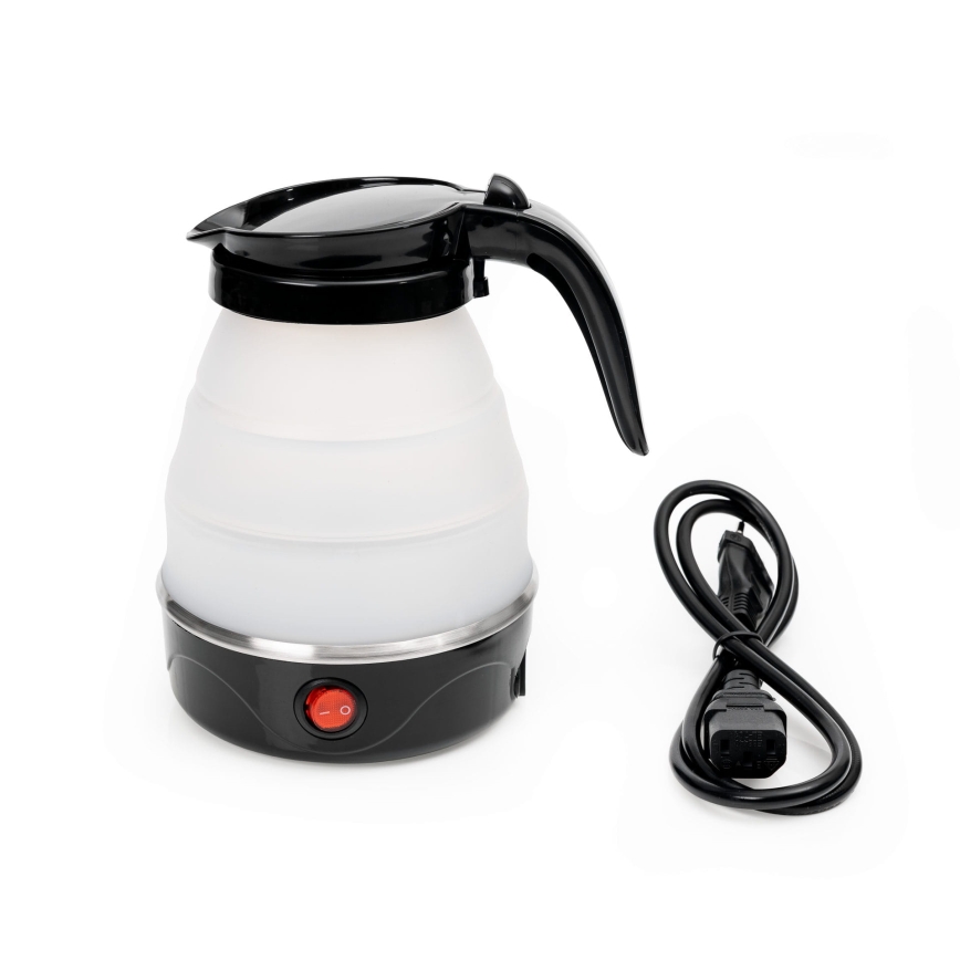 Foldbar elkedel 0,6 l 600W/230V sort