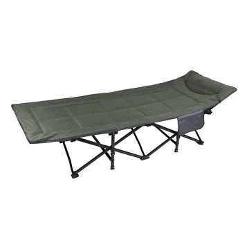 Foldbar feltseng til camping, grå
