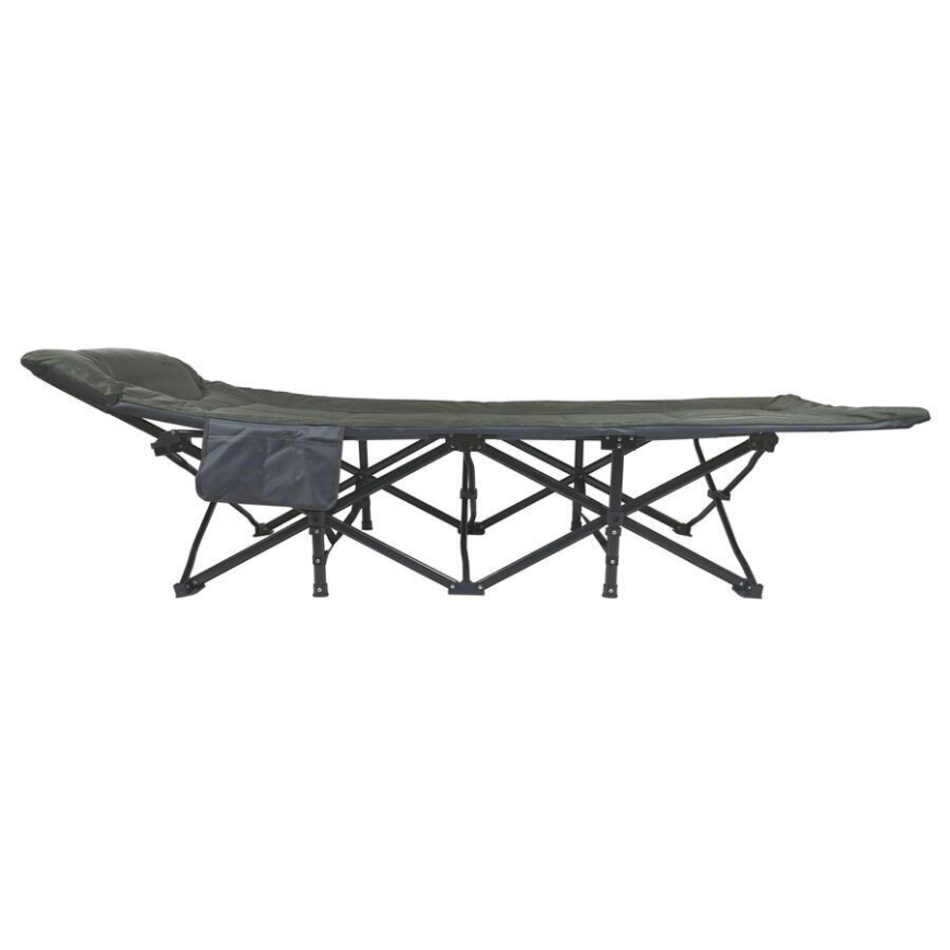 Foldbar feltseng til camping, grå