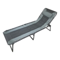 Foldbar liggestol til camping, grå