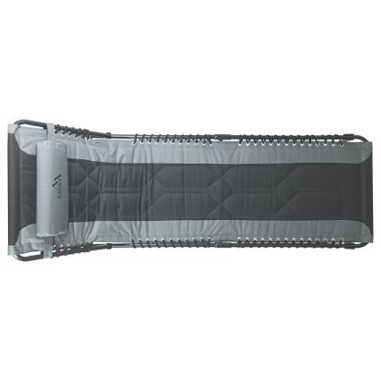 Foldbar liggestol til camping, grå