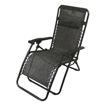 Foldbar og justerbar stol antracit