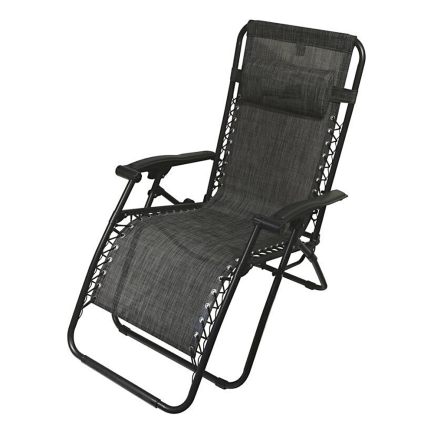 Foldbar og justerbar stol antracit