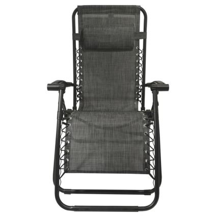 Foldbar og justerbar stol antracit
