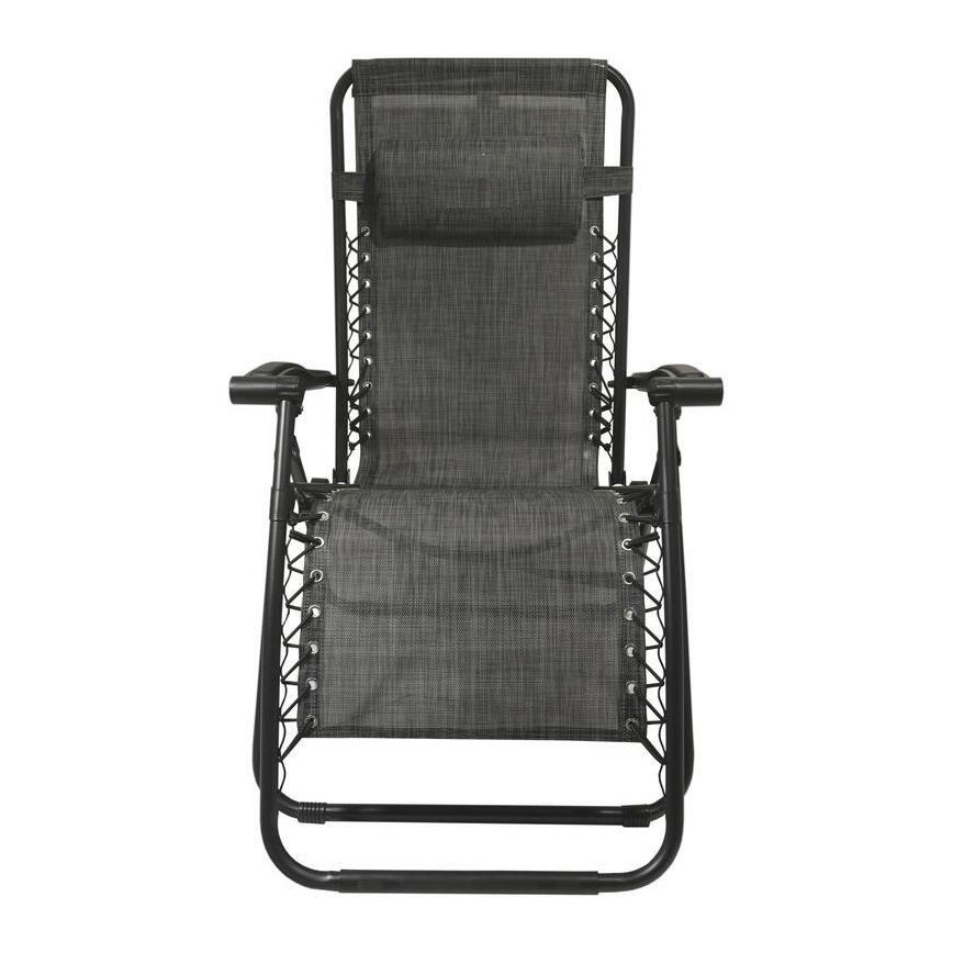 Foldbar og justerbar stol antracit