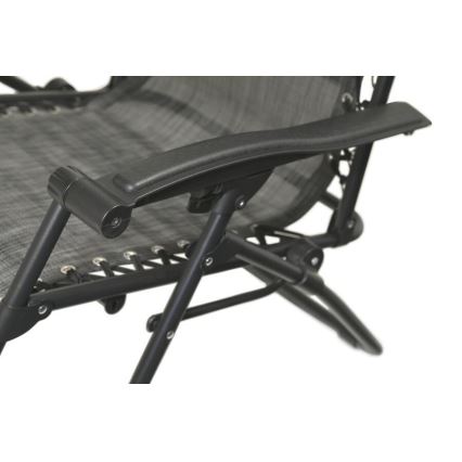 Foldbar og justerbar stol antracit