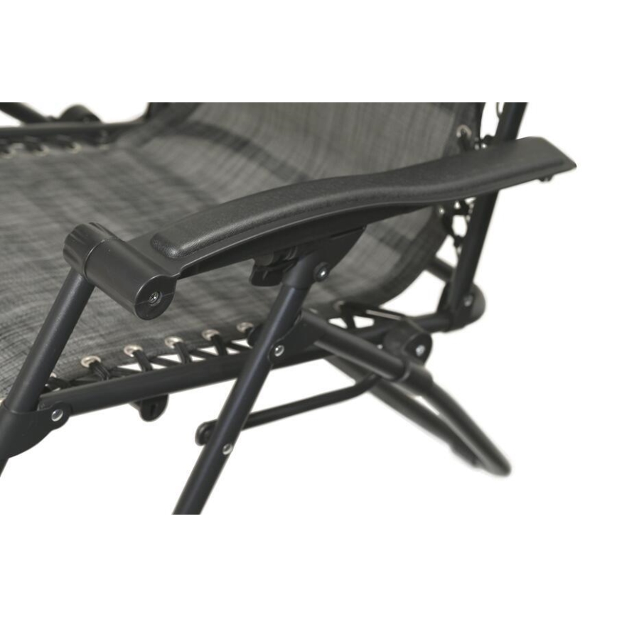 Foldbar og justerbar stol antracit