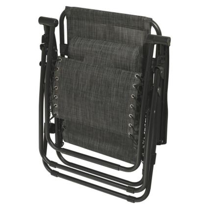 Foldbar og justerbar stol antracit