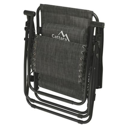 Foldbar og justerbar stol antracit
