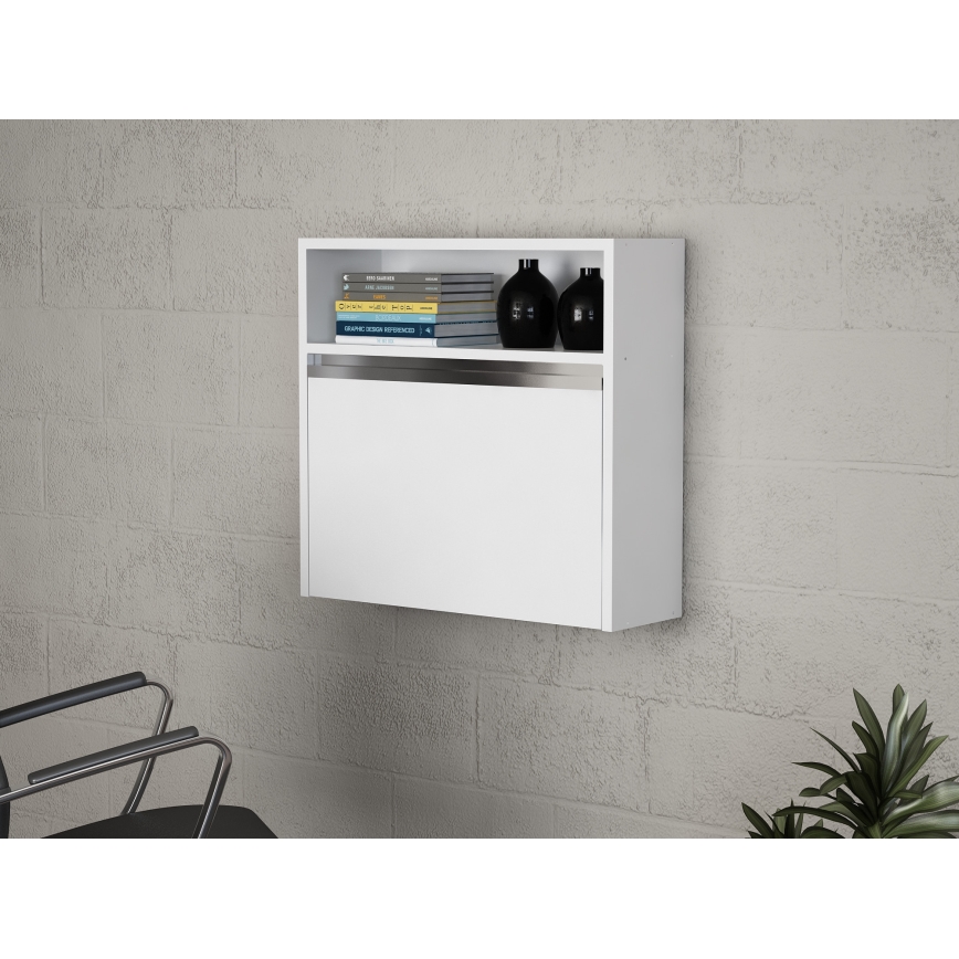 Foldbart arbejdsbord VIOLIN 63,6x60 cm hvid
