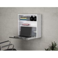 Foldbart arbejdsbord VIOLIN 64x37 cm hvid