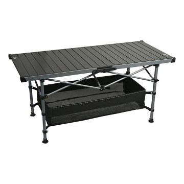Foldbart campingbord 123x55 cm antracit