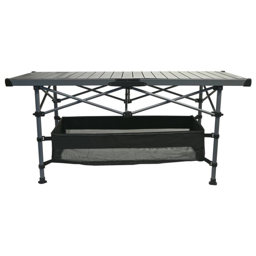 Foldbart campingbord 123x55 cm antracit